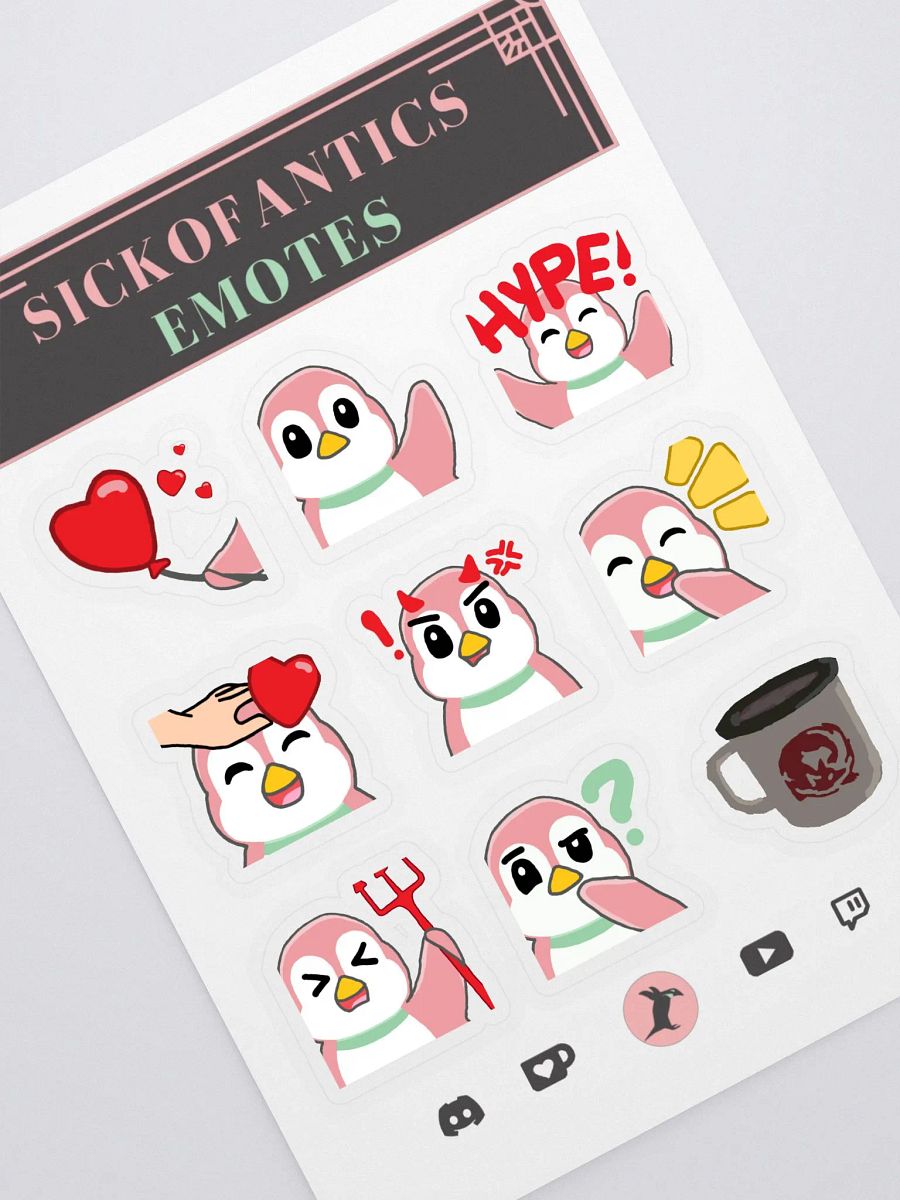 sic- Emote Sticker Set 2 (v1) product image (1)