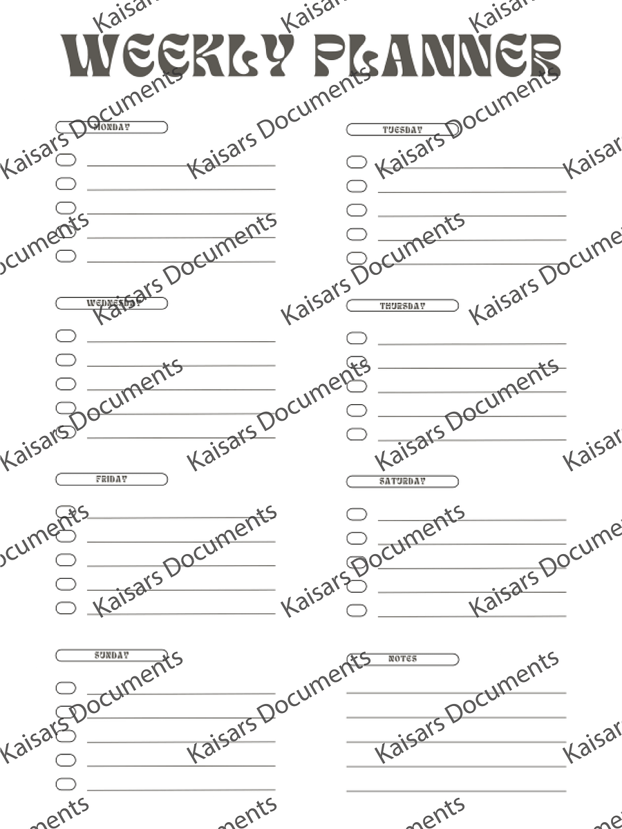 Aesthetic Weekly Planner - 3 product image (1)
