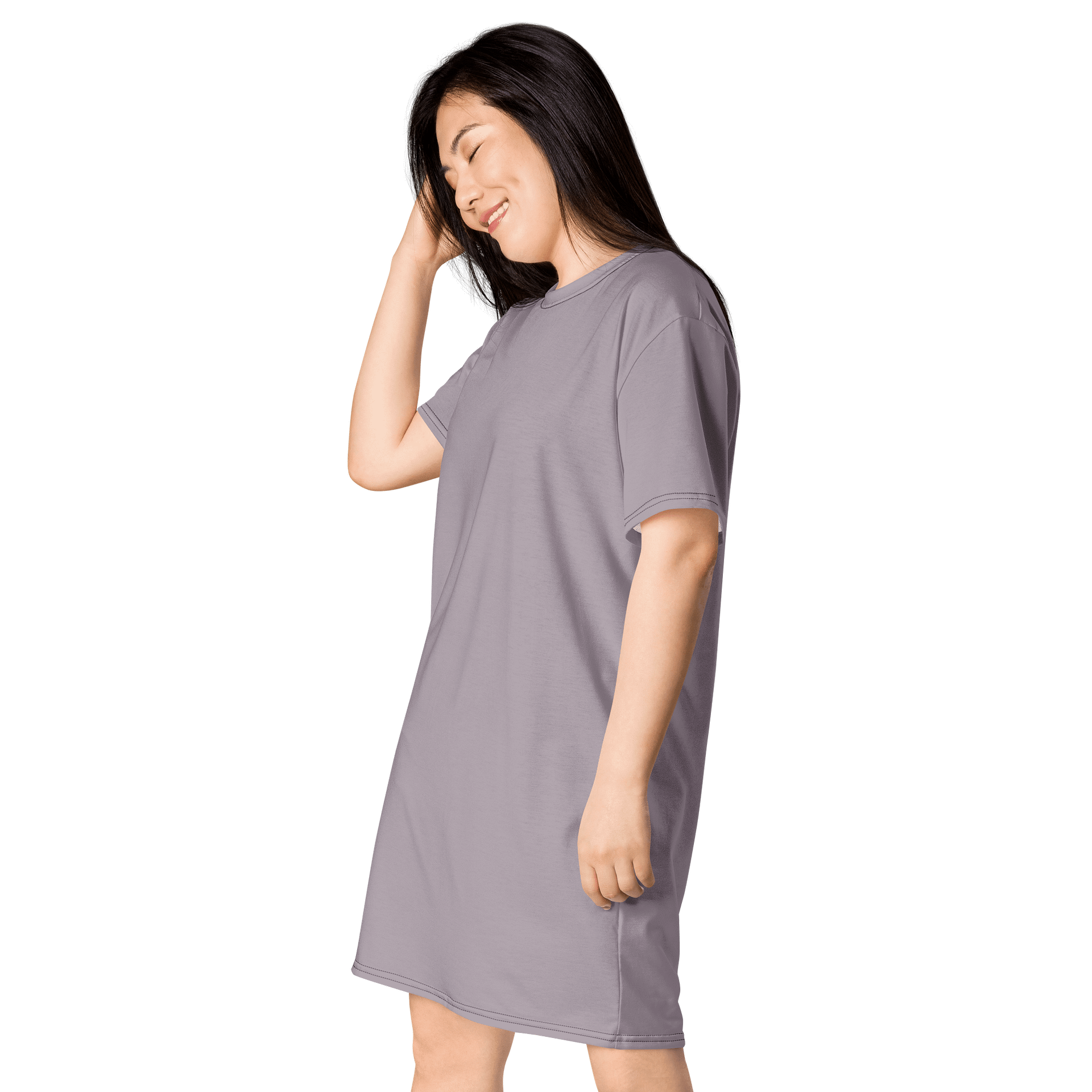 Oversized T-Shirt Dress - Graceful Lily, Sizes 2XS-6XL product image (3)