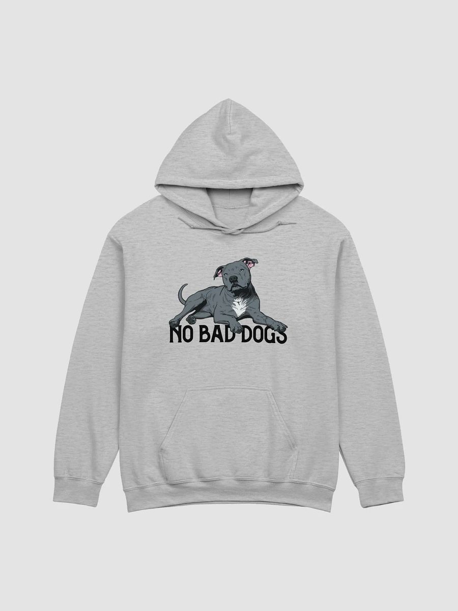 No Bad Dogs Hooded Sweatshirt of a Pitbull Terrier (Blue) | Funny Hoodie for Pittie and Staffordshire Owners product image (27)