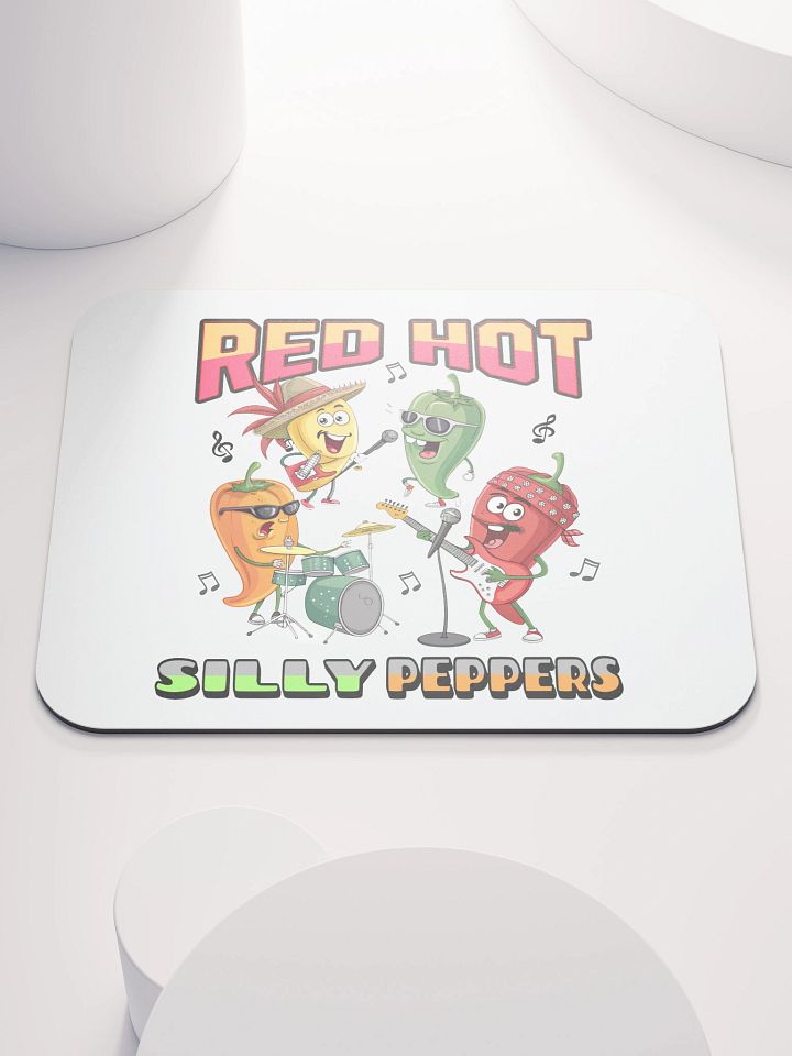 Red Hot Silly Peppers Music Mouse Pad product image (2)