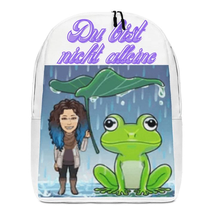 Minimalistischer Rucksacktasche mit dem Aufdruck ´´ du bist nicht alleine´´ product image (1)