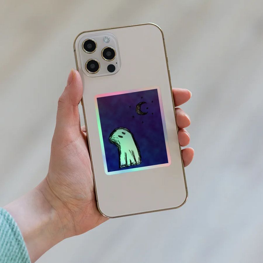 Stargazing Ghost Sticker product image (8)