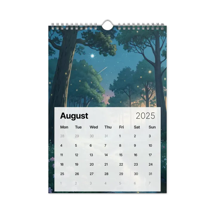MAGICAL ANIME SEASONS WALL CALENDAR 2025 product image (2)