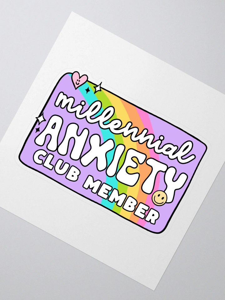 Millennial Anxiety Club Sticker product image (3)