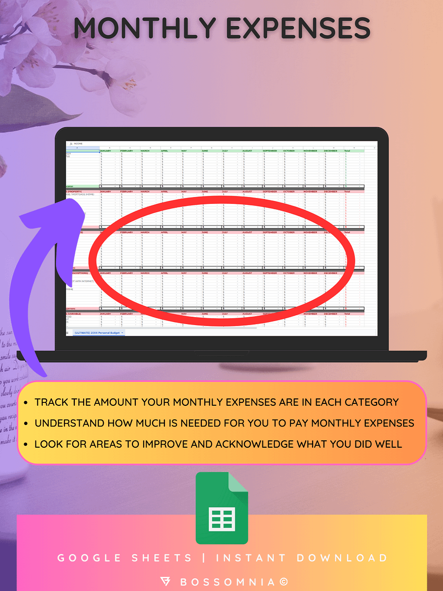 [Google Sheets] (ULTIMATE) Financial Budgeting Spreadsheet product image (3)