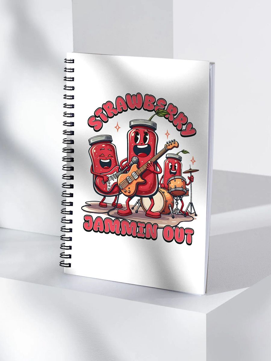Strawberry Jammin Out Jars Spiral Notebook product image (1)