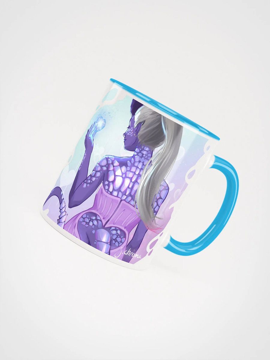 Beirra Glaswynter - Tiefling Sorceress - Heartdress Pinup - Ceramic Mug - Art by CosmicChroma product image (8)