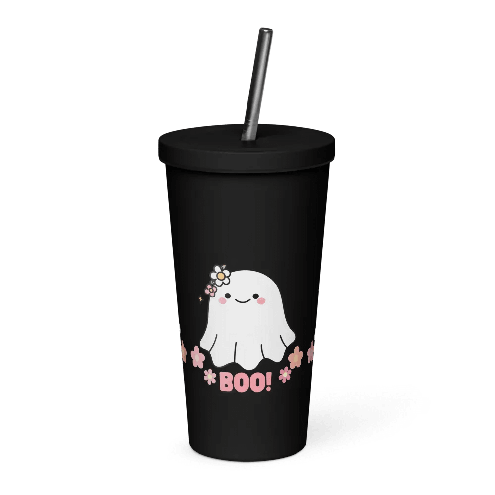 Flower Boo Ghost Insulated Tumbler product image (1)