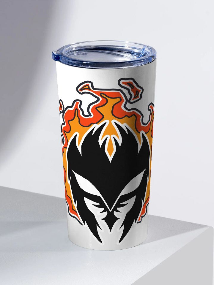 Mask Icon v2 (Black) 20z Stainless Steel Tumbler (White) product image (2)