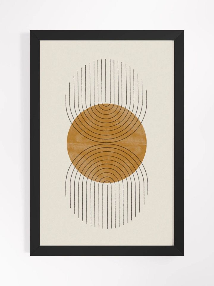 Symmetric Serenity Framed Poster | Harmonious Geometric Design for a Calm, Modern Space product image (2)