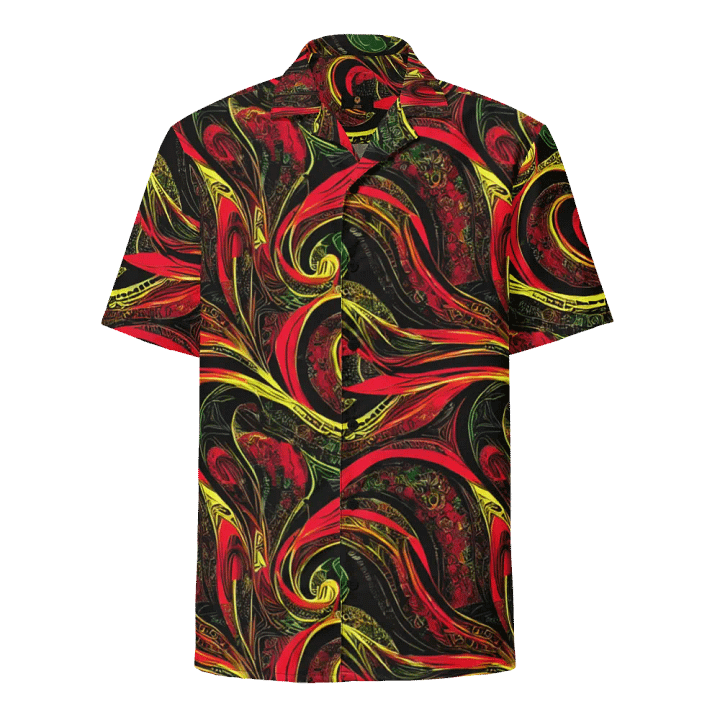 Heritage Breeze: African Black History Month Button-Down Shirt. product image (1)