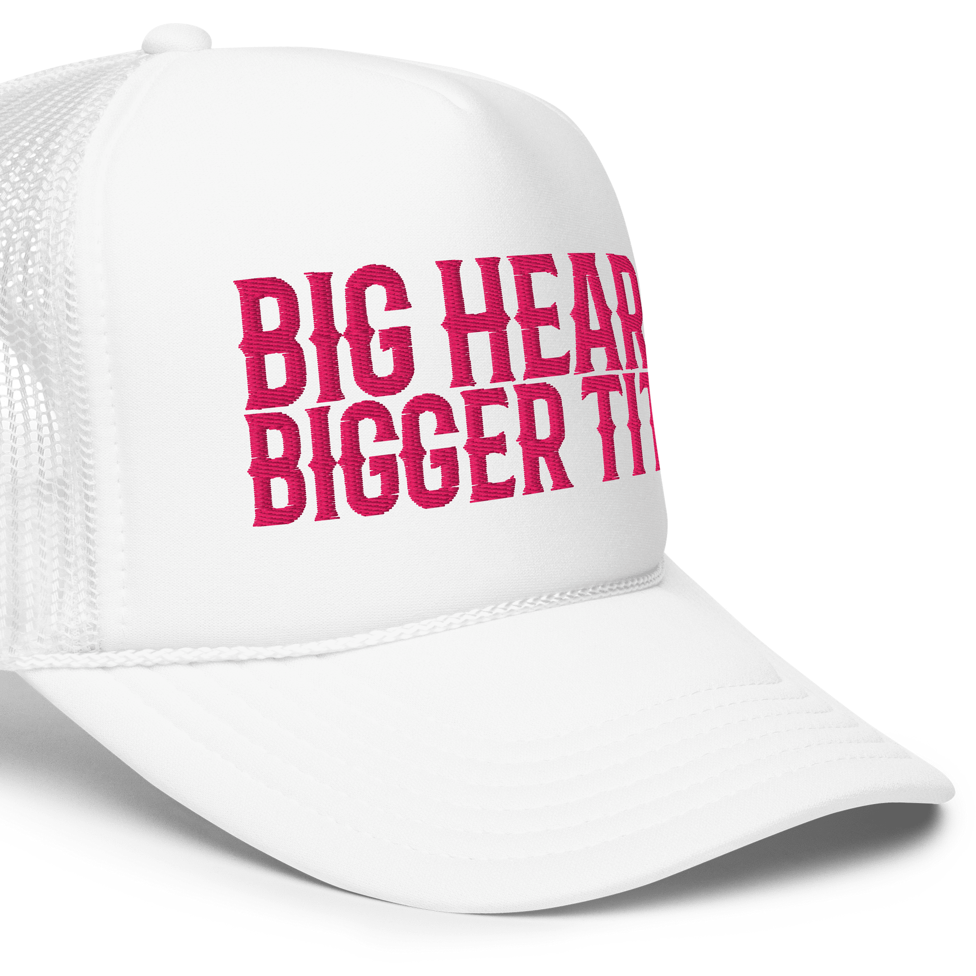 BIG HEART BIGGER TITS Foam Trucker Hat product image (23)