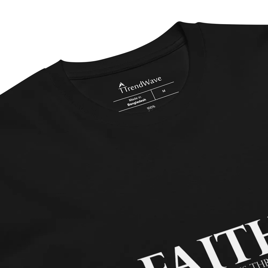 Faith: Guiding Light Through Darkness As Colour Unisex Premium T-Shirt ( white version ) product image (5)
