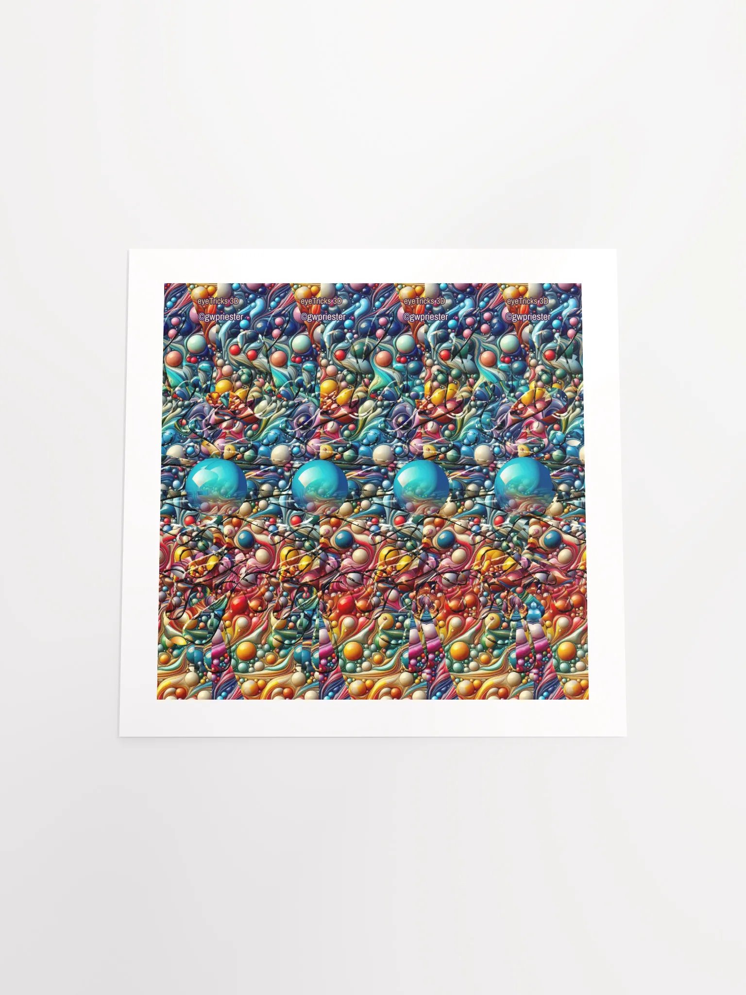 Colorful Splash - 3D Stereogram Poster product image (20)