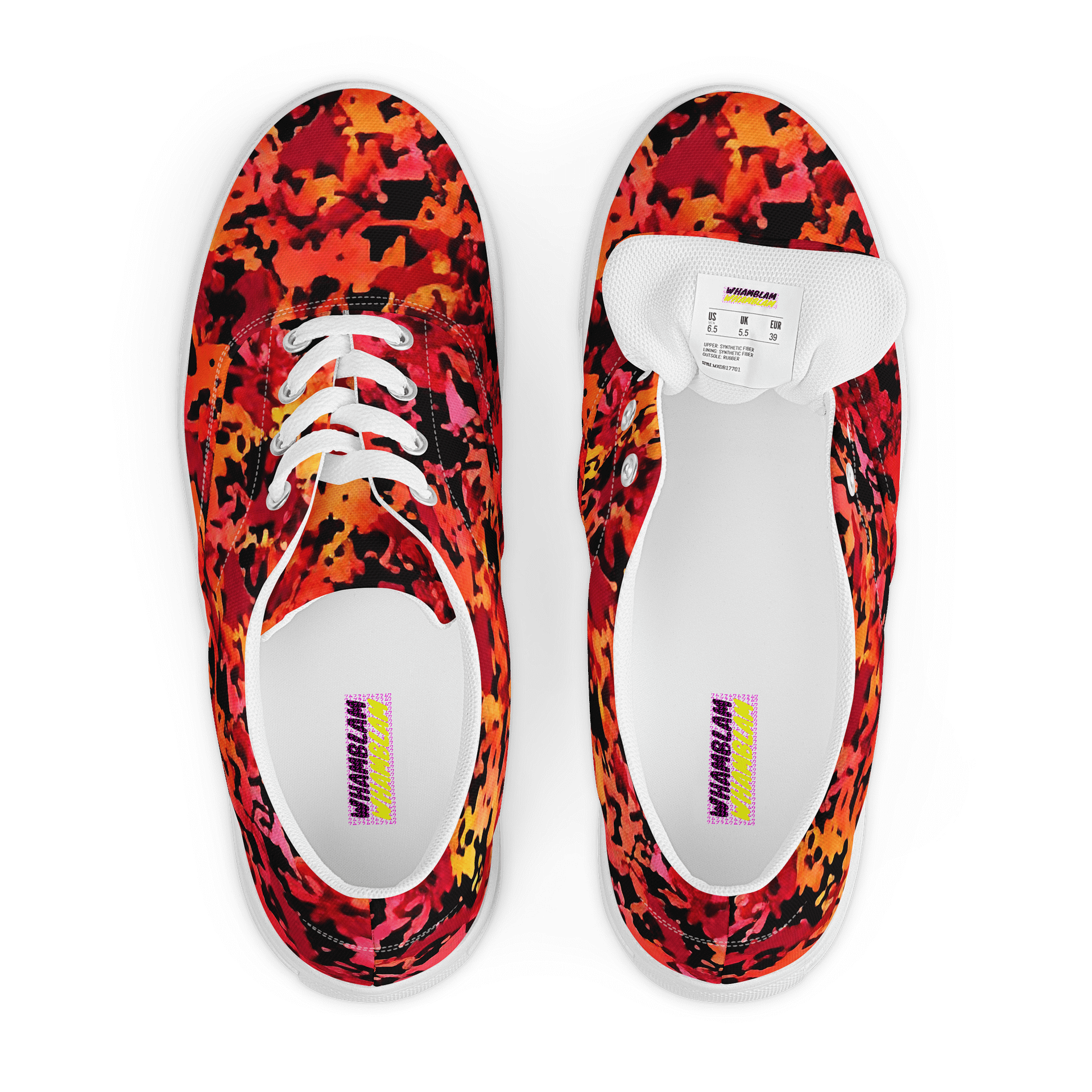 Firestorm Camo Women's Canvas Sneakers product image (6)