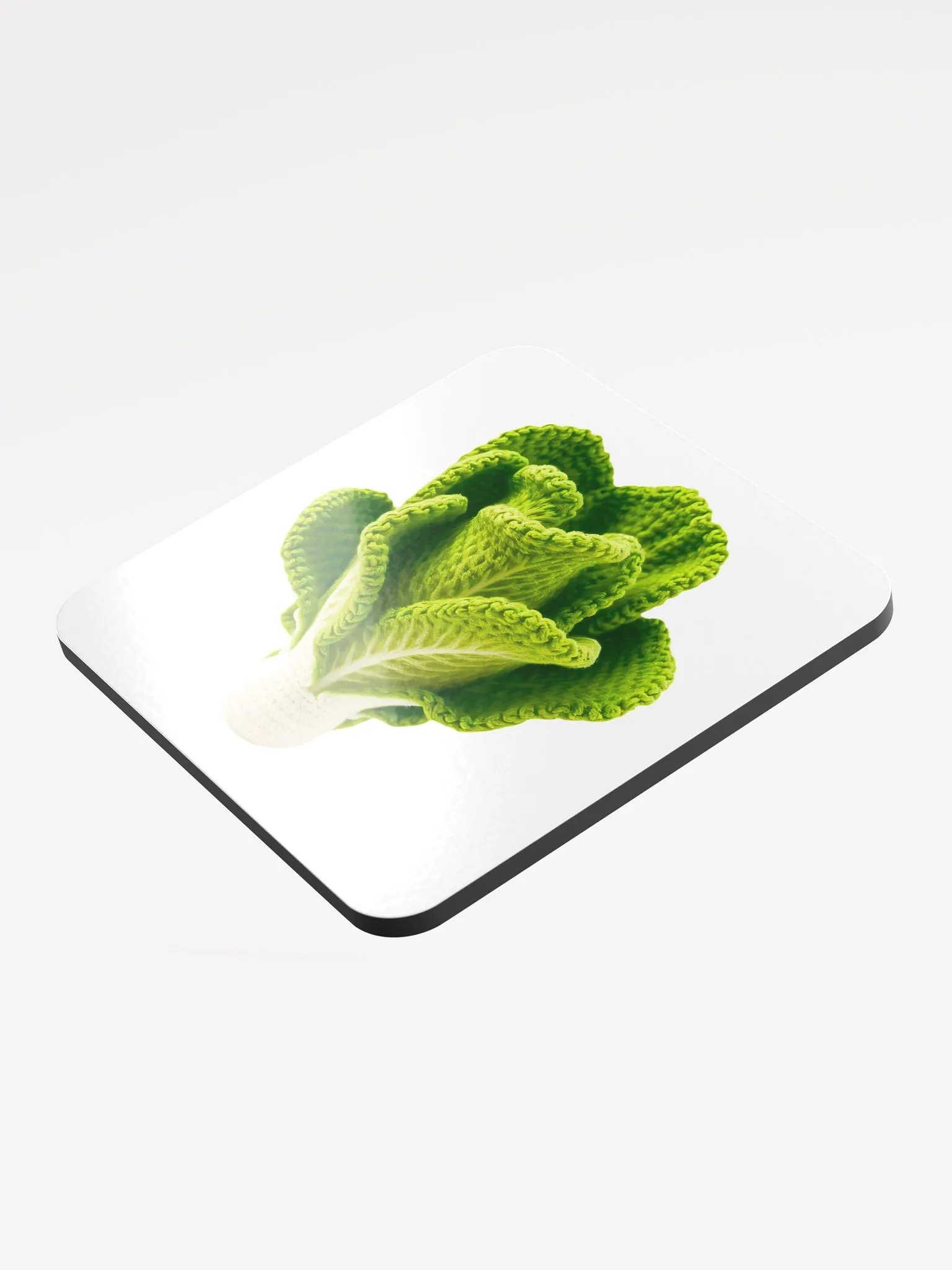 CozyAvocado Glossed Cork Coaster Lettuce #2 product image (3)