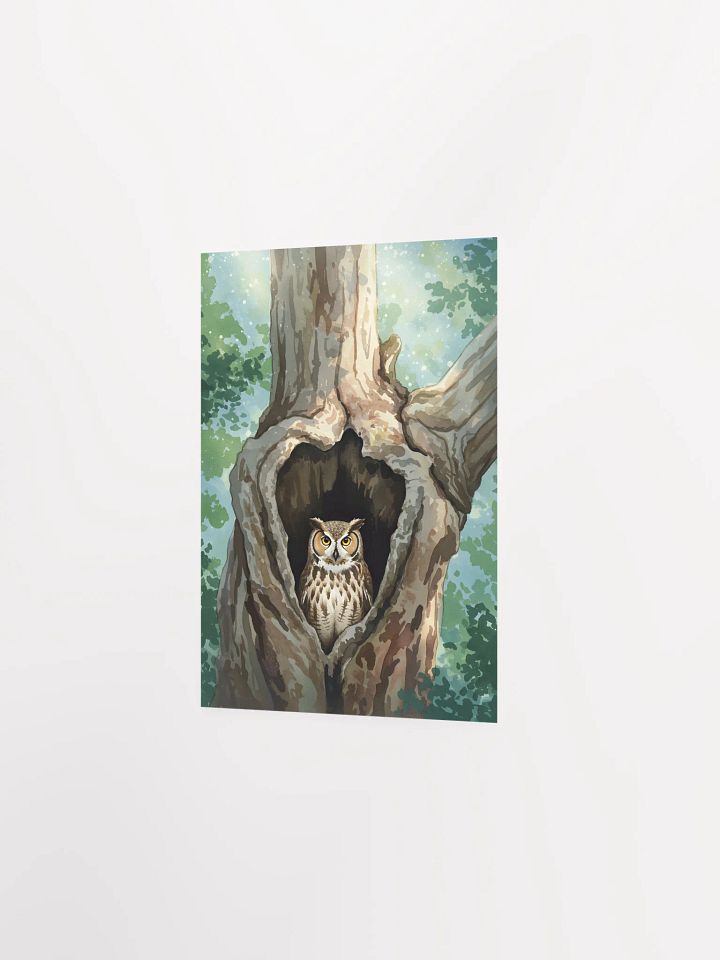 The Tree's Wise Guardian: Great Horned Owl Poster product image (16)