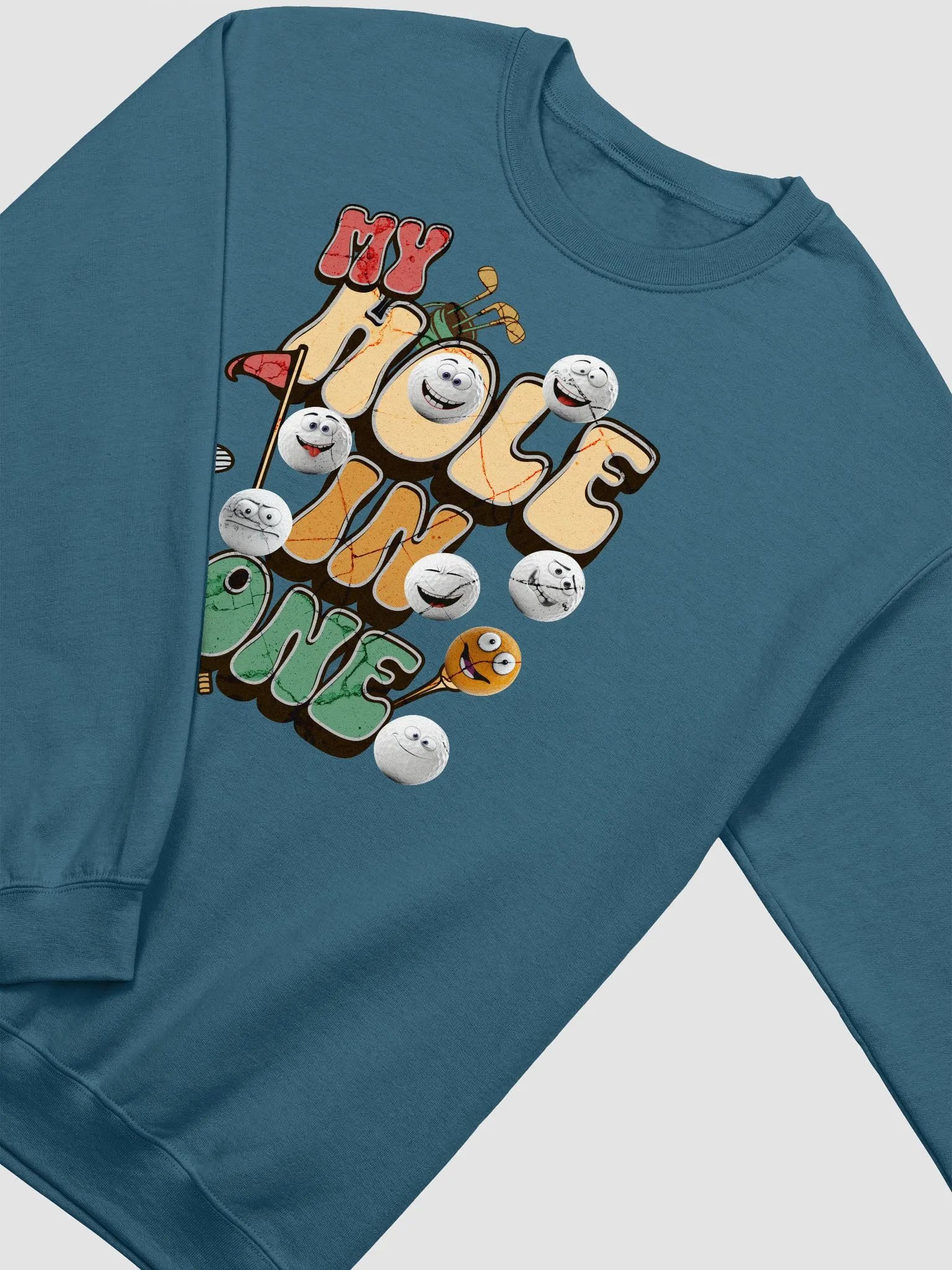 My Hole In One Playful Golf Balls Crewneck Sweatshirt product image (2)