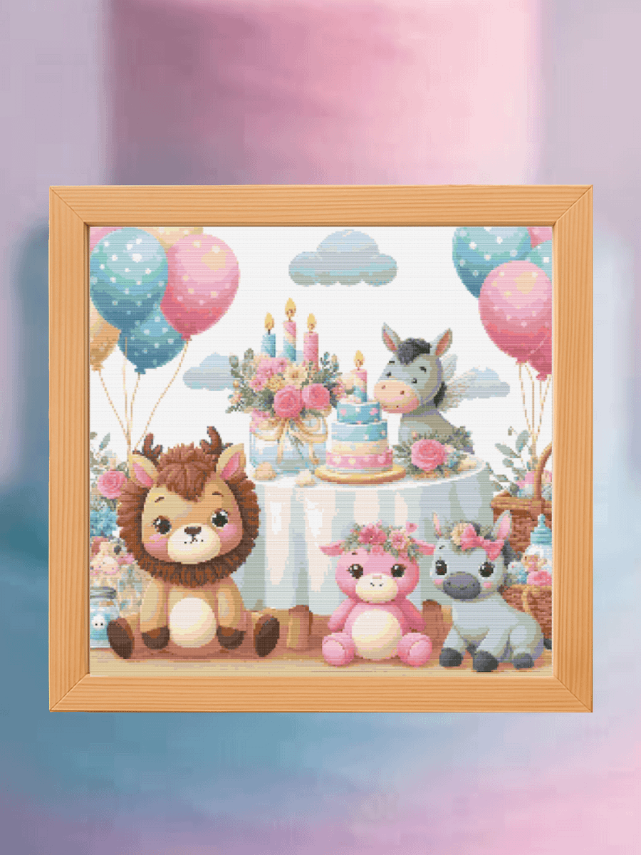 Bear-y Special Baby Shower Cross Stitch Pattern product image (1)