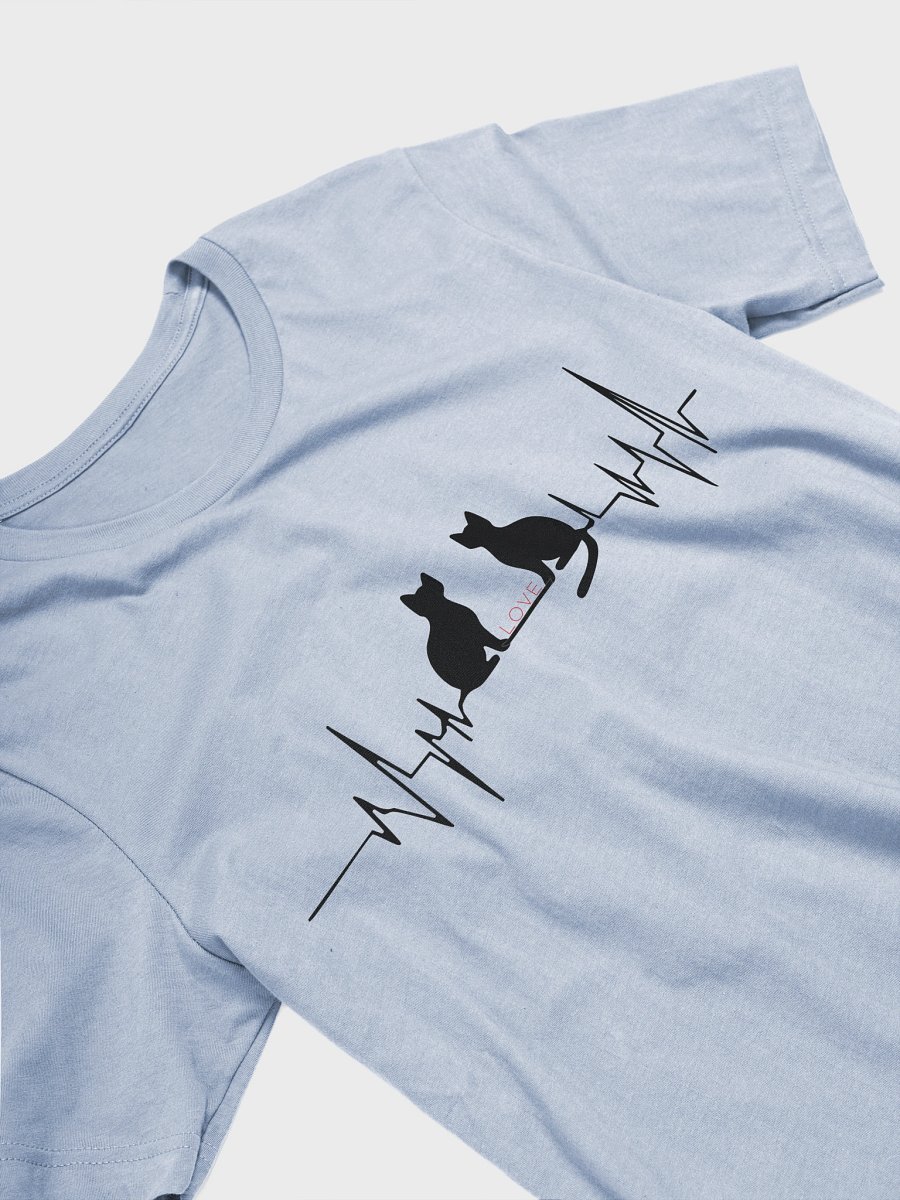 Purrfect Love - Cats ECG Silhouette T-Shirt product image (13)