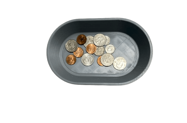 Modern Key & Coin Catcher Bowl | Silver product image (3)