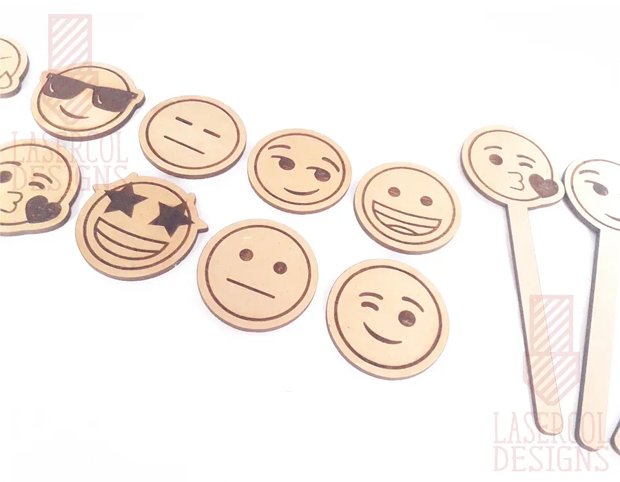 Emojis Set 2 - Laser Cut Files product image (7)