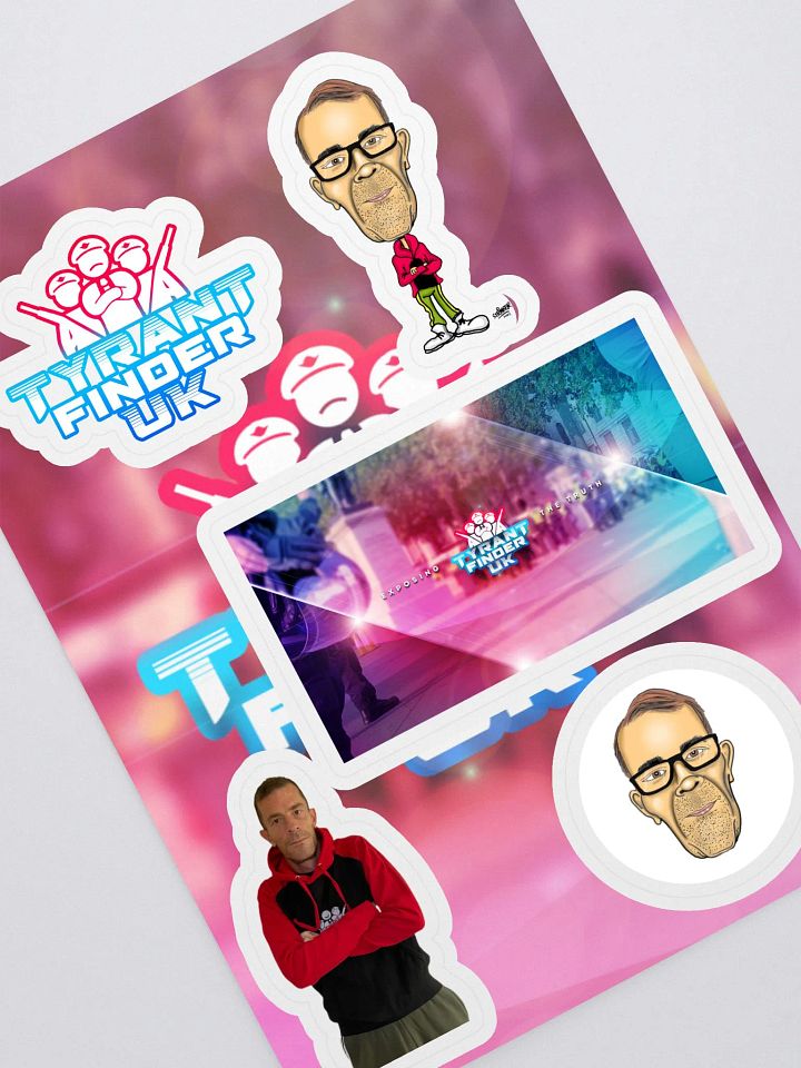Tyrants Kiss Cut Sticker Sheet with Background product image (1)