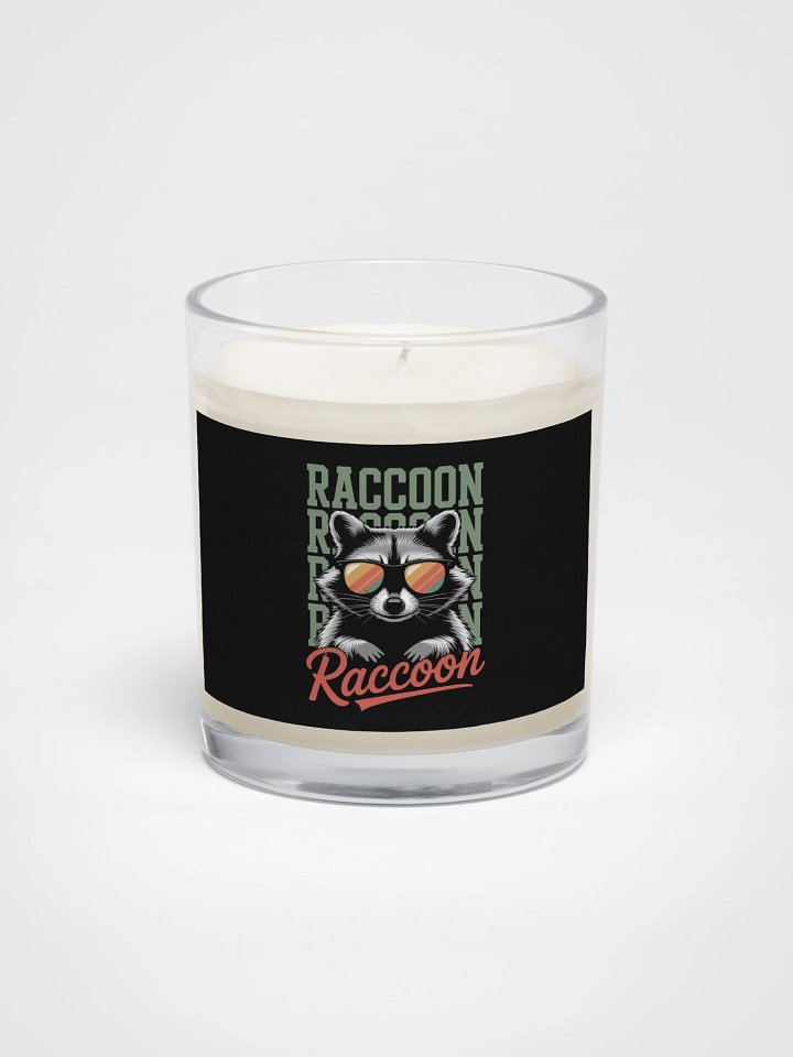 Cool Raccoon Sunglasses Soy Wax Candle product image (1)