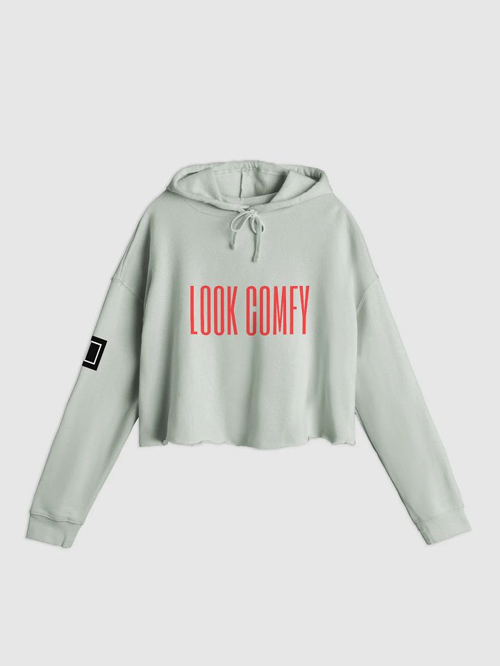 LOOK COMFY - Monochrome Chic Cropped Hoodie product image (1)