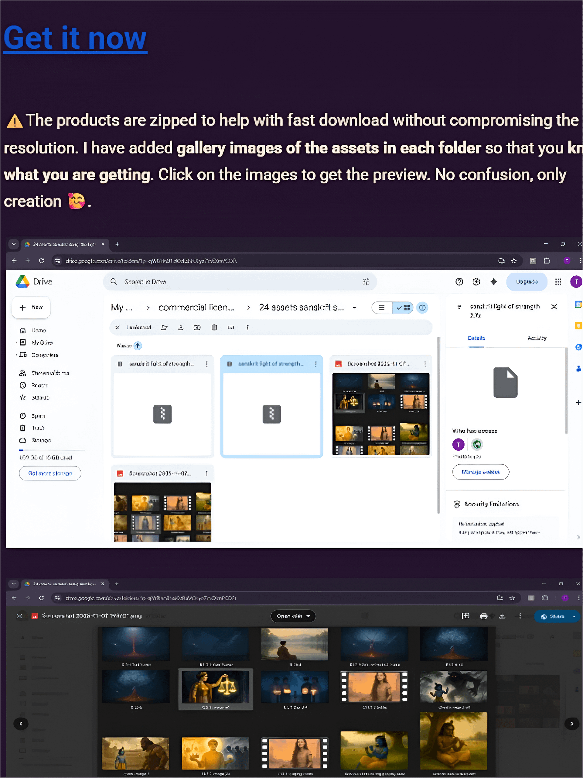 Commercial use rights-one time payment-growing library of HD assets product image (5)