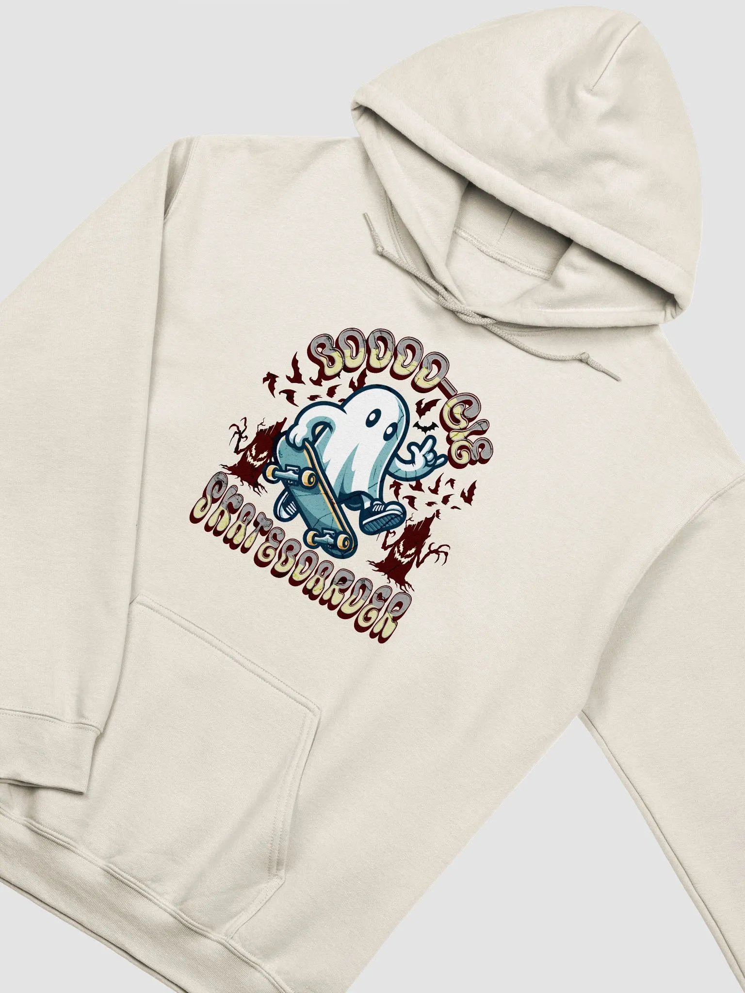 Boooo-gie Skateboarder Ghost Spooky Skater Hoodie product image (20)