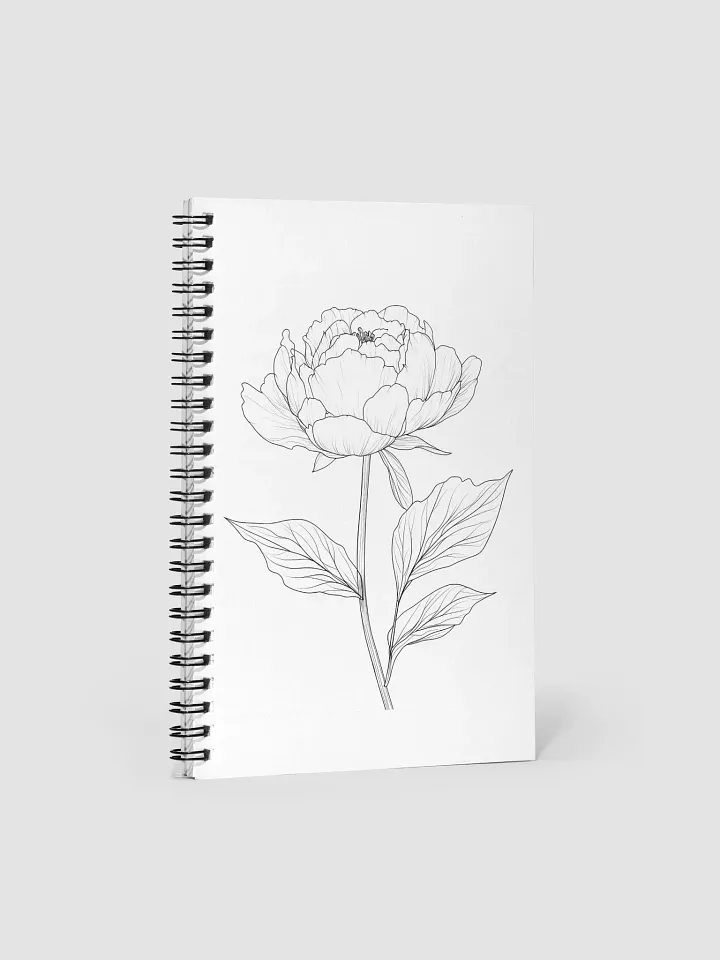 Peony Spiral Notebook product image (1)