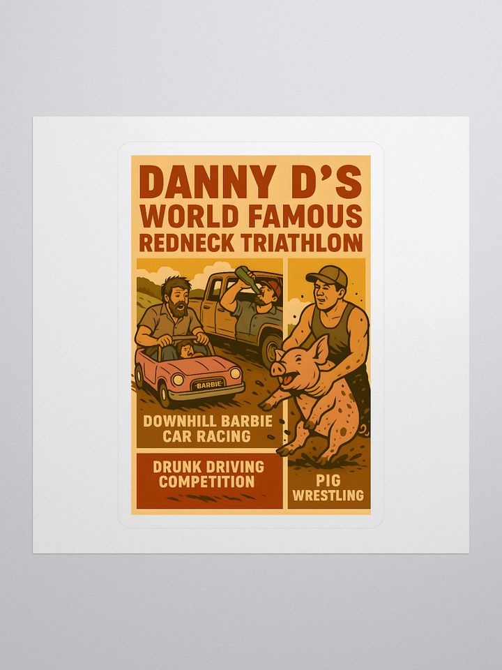 Redneck Triathlon Sticker product image (1)