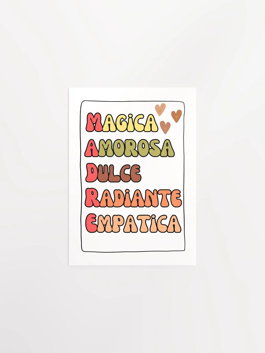 Mother’s day acrostic Boho Design paper poster product image (1)