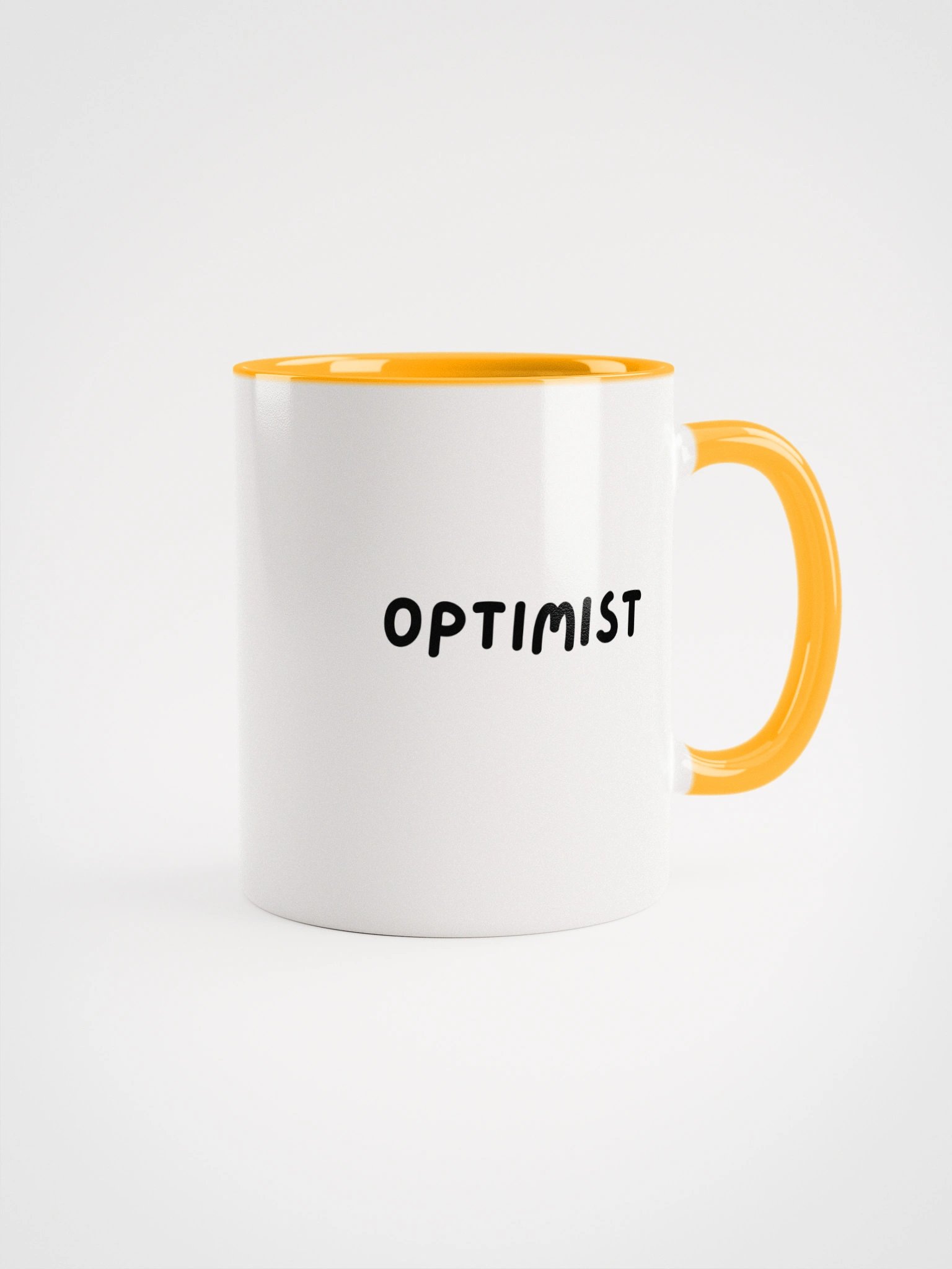 “OPTIMIST” My Vibe Ceramic Mug with Color product image (2)