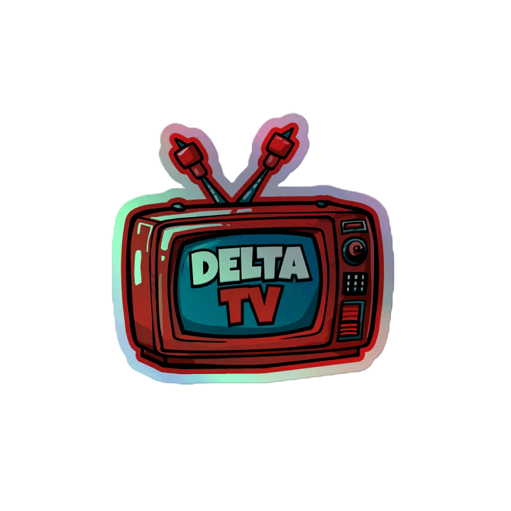 DeltaTV Logo Holographic Sticker product image (2)