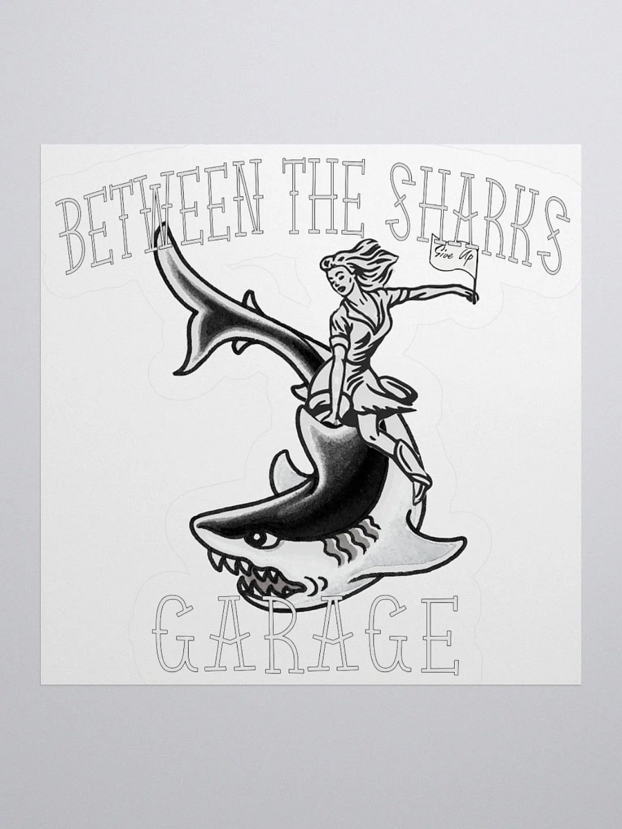 Between the Sharks Sharkrider Logo White BG 3x3 product image (1)