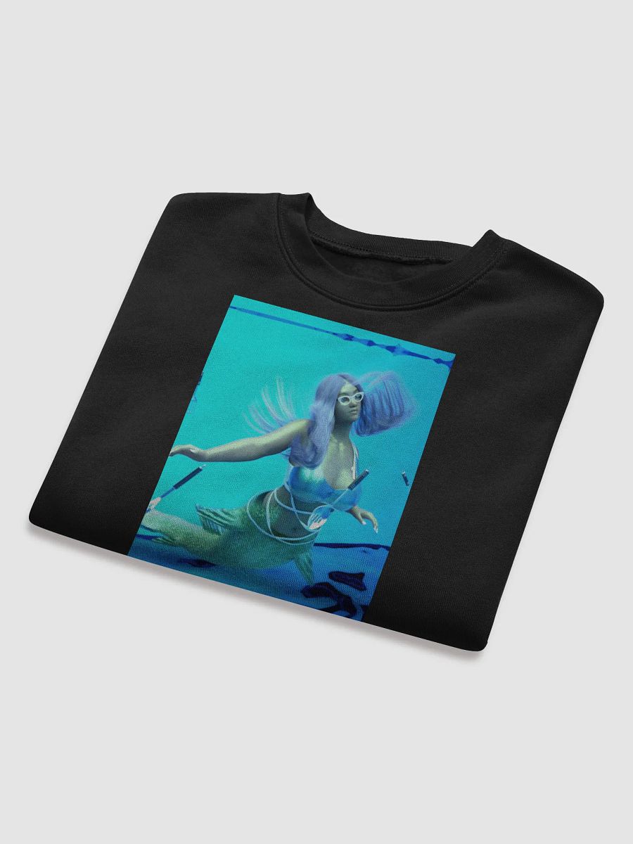 Aqua Mermaid Dreams Fleece Crop Sweatshirt product image (23)