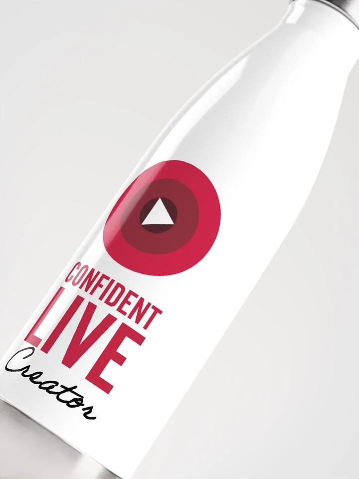 Confident Live Creator Water Bottle (White) product image (1)