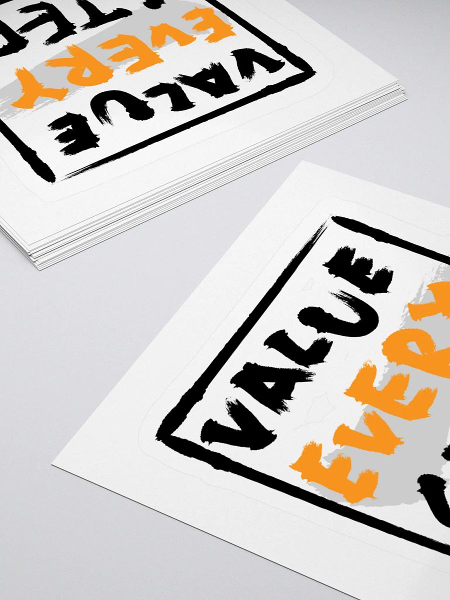 Value Every Step Kiss Cut Stickers - Bold and Vibrant Design product image (12)
