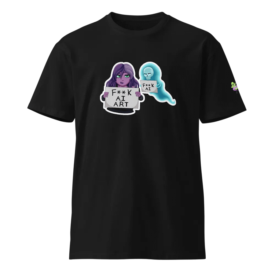Fuck AI Art - Jelly & Skull Front - Unisex T-Shirt product image (1)