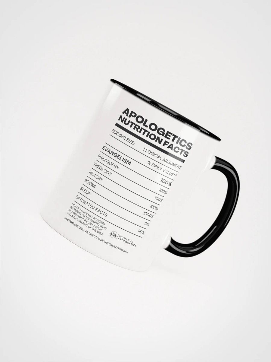 Apologetics Nutrition Facts Mug product image (4)