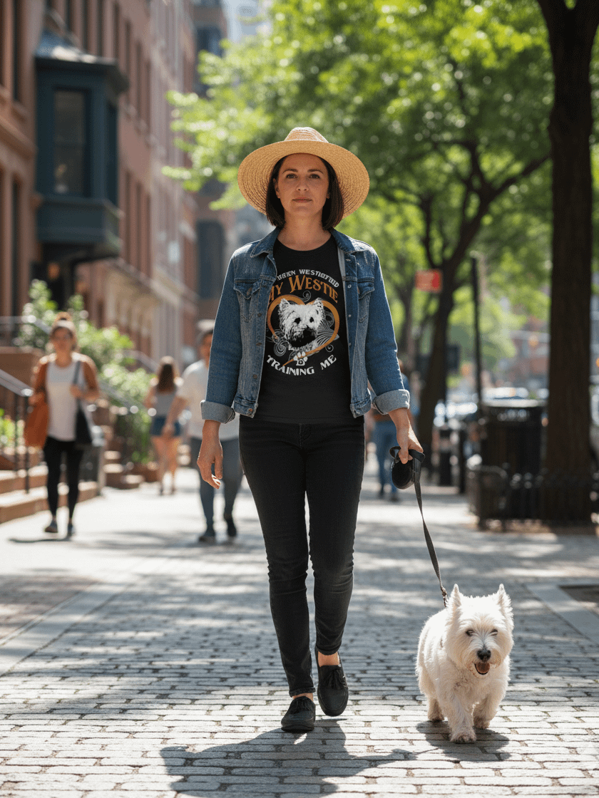 My Westie Is Training Me T-Shirt product image (1)