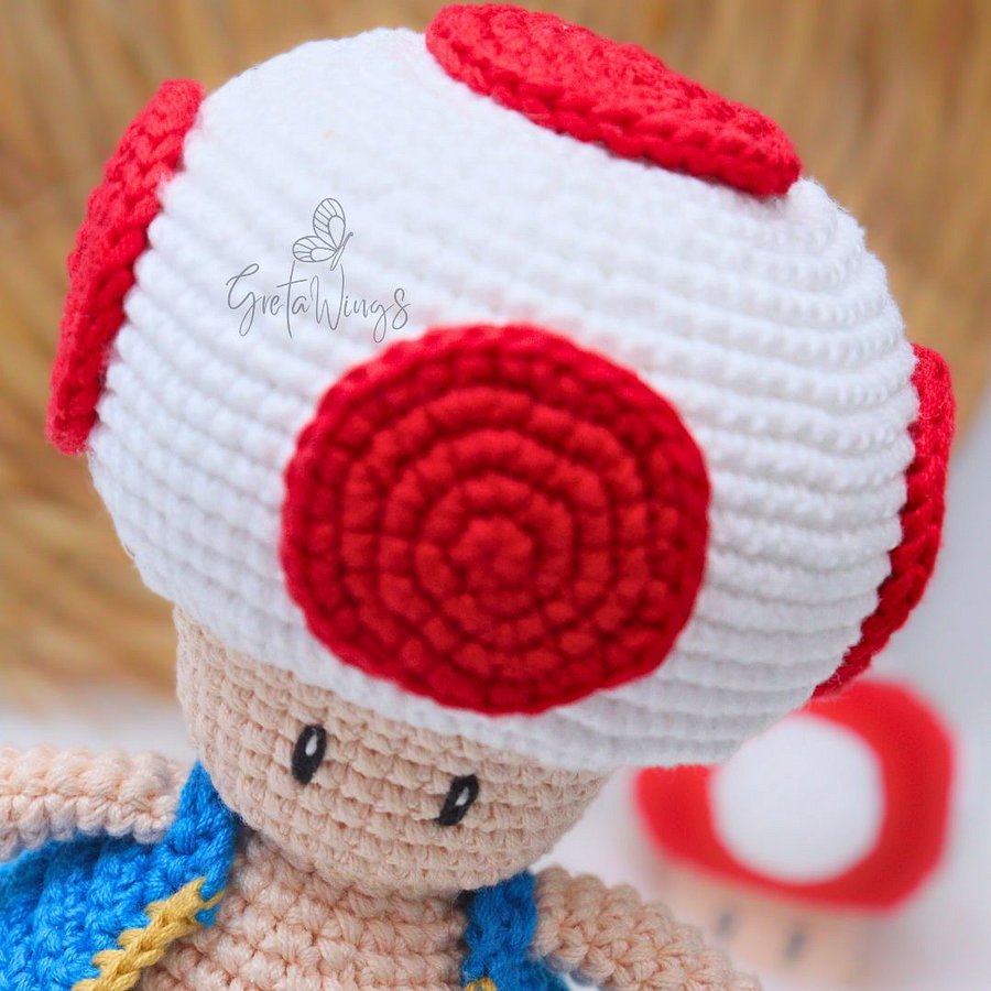 Toad Amigurumi Pattern Mario Bros Series (Digital Download) product image (3)