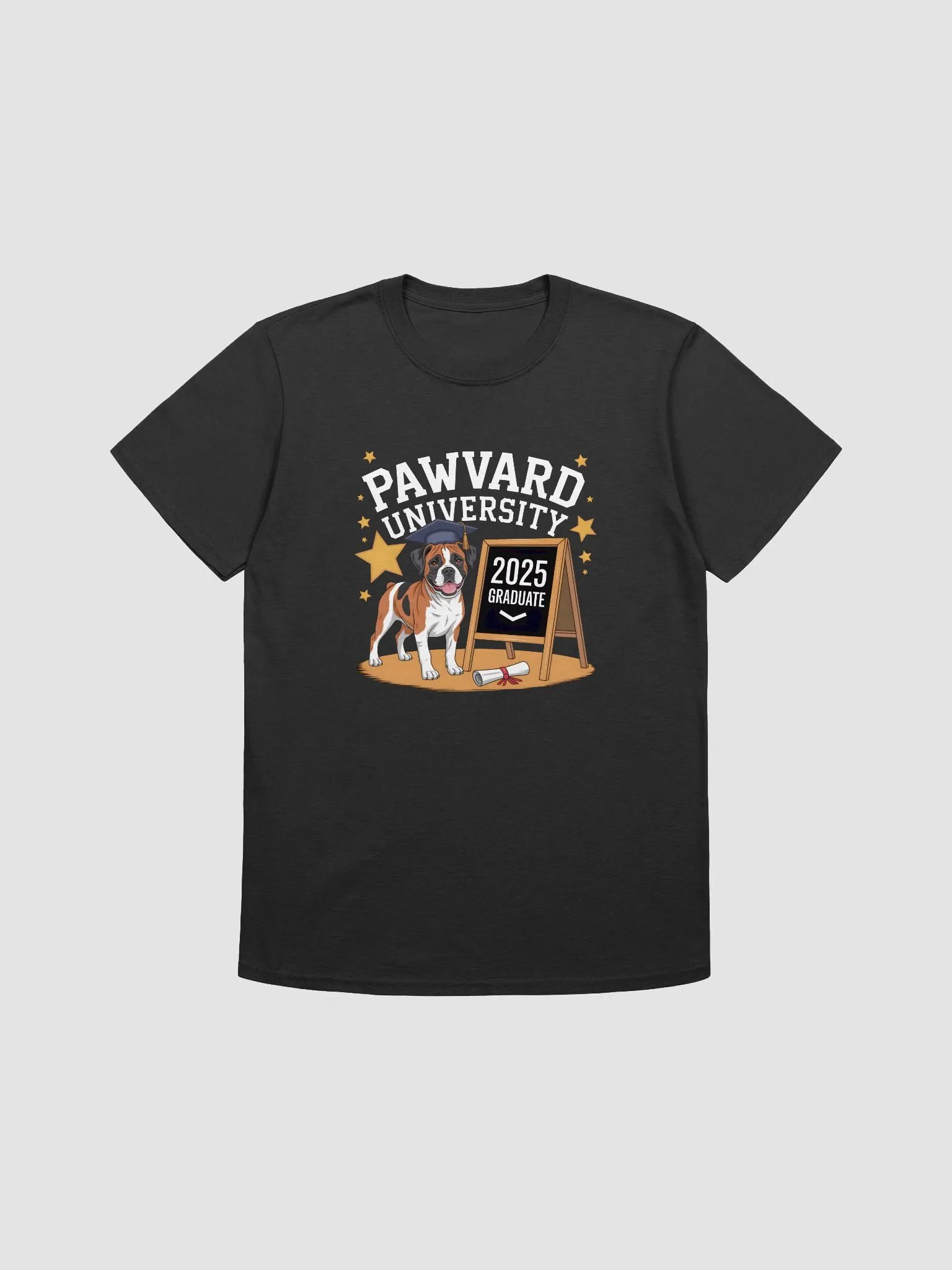 Pawvard University 2025 Boxer Graduate T-Shirt product image (1)