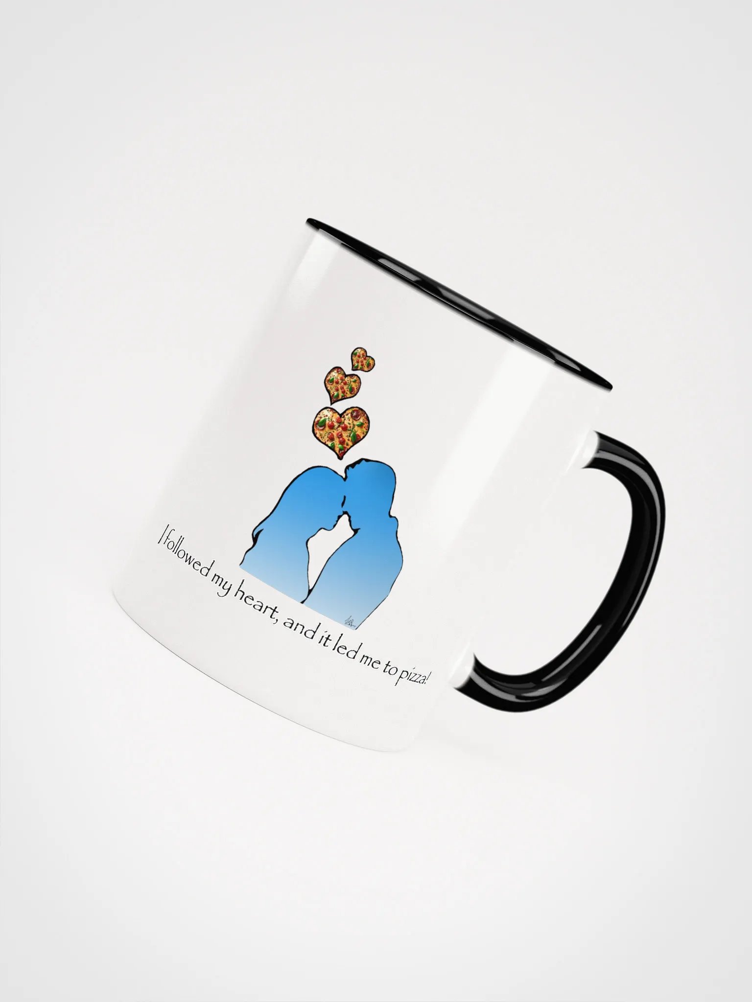 I Followed My Heart, And It Led Me To Pizza COLORED MUG product image (4)