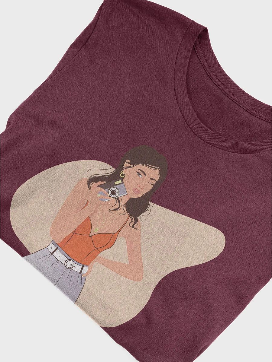 Maroon T-shirt for Women product image (5)