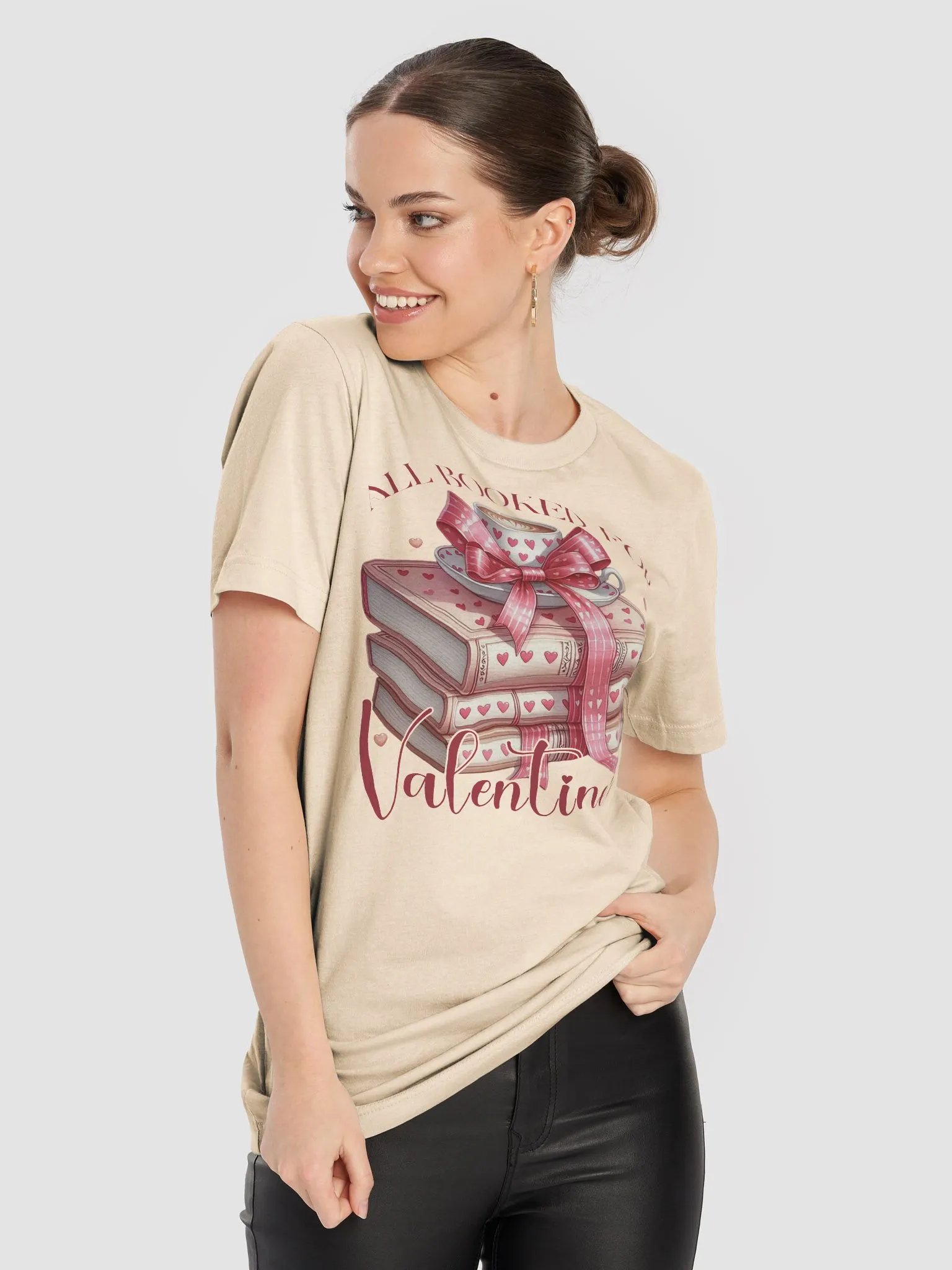 Valentine Booked T shirt product image (2)