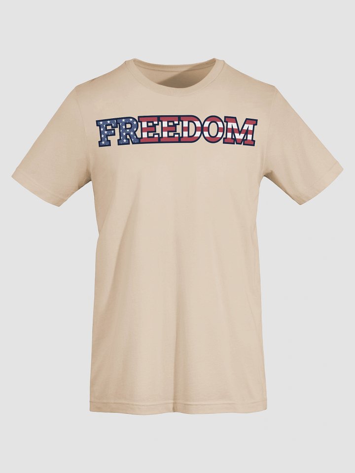 Freedom USA Flag Typography Supersoft Unisex T-Shirt product image (61)